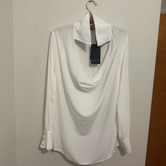 CRISTINAEFFE White Silk Blouse NWT - Picture 1 of 2